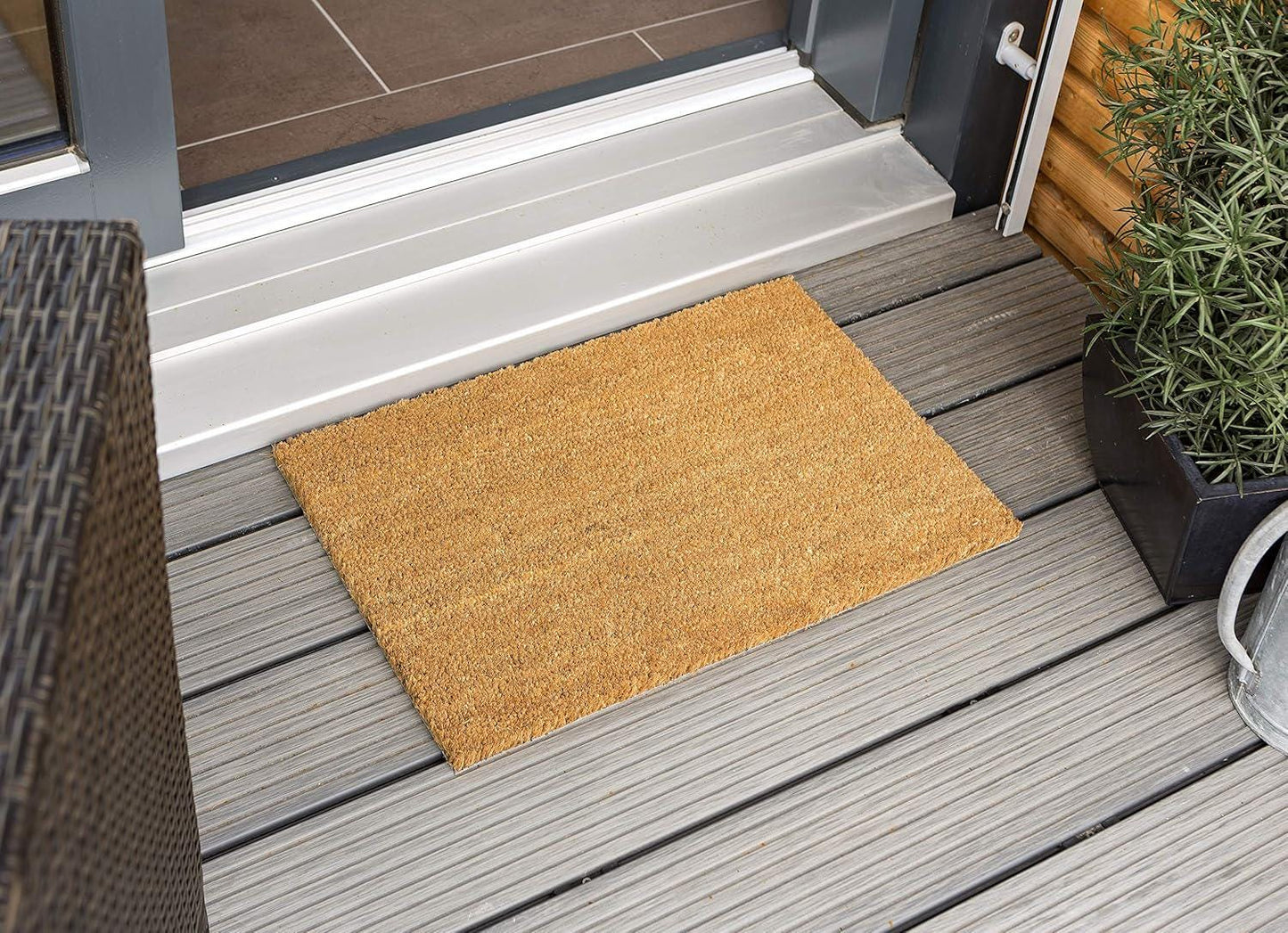 Come back with a warrant Zerbino Personalizzato in Fibra di Cocco – Incisione Laser – Welcome Mat Ingresso Casa
