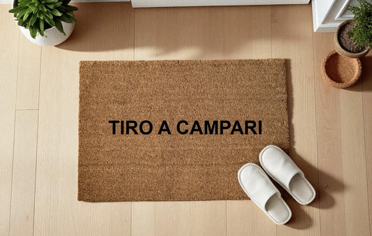 tiro a campari zerbino Personalizzato in Fibra di Cocco – Incisione Laser – Welcome Mat Ingresso Casa