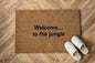 Welcome… to the jungle Zerbino Personalizzato in Fibra di Cocco – Incisione Laser – Welcome Mat Ingresso Casa – Idea Regalo