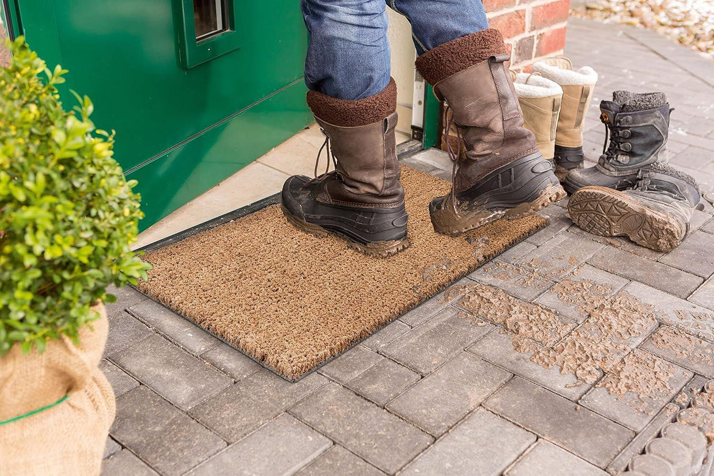 se non ci vediamo mai un motivo ci sarà Zerbino Personalizzato in Fibra di Cocco – Incisione Laser – Welcome Mat Ingresso Casa