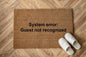 System error: Guest not recognized Personalizzato in Fibra di Cocco – Incisione Laser – Welcome Mat Ingresso Casa