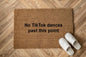 No TikTok dances past this point Personalizzato in Fibra di Cocco – Incisione Laser – Welcome Mat Ingresso Casa