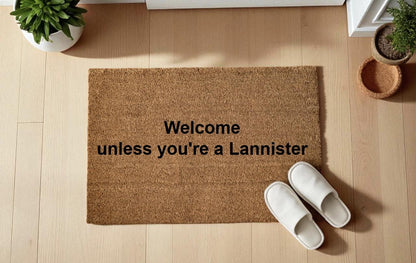 Winter is coming — bring snacks Zerbino Personalizzato in Fibra di Cocco – Ingresso Casa – Regalo Nuova Casa