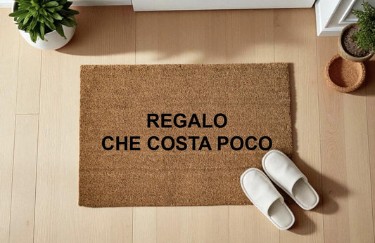 REGALO che costa poco zerbino Personalizzato in Fibra di Cocco – Incisione Laser – Welcome Mat Ingresso Casa