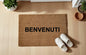 Benvenuti Zerbino Personalizzato in Fibra di Cocco – Incisione Laser – Welcome Mat Ingresso Casa – Idea Regalo Nuova Casa